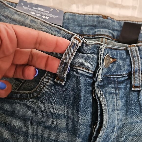 H&M Men Skinny Jeans 30 Light Blue Washed - Picture 14 of 16